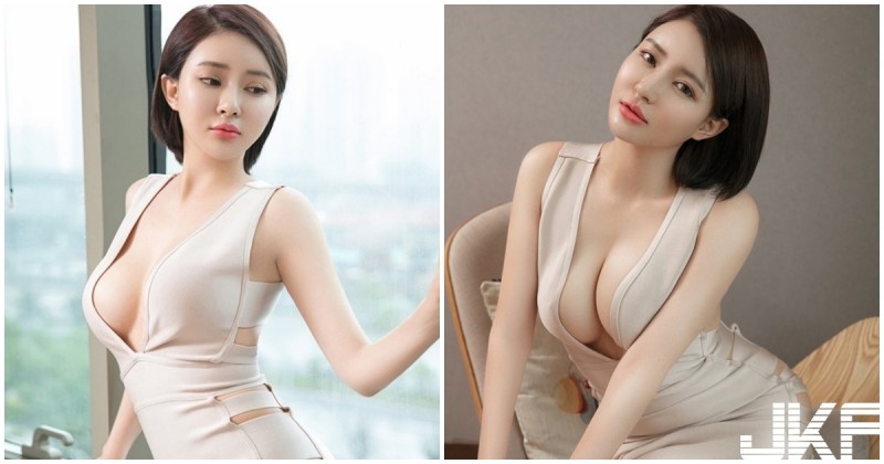 短髮正妹「火辣南半球」美乳誘惑！裸色上衣「巨乳超引遐想」！